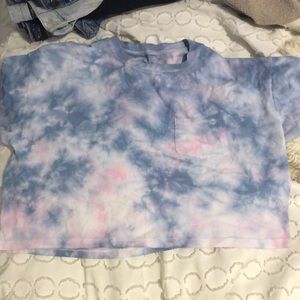 Never worn cropped tie dye shirt